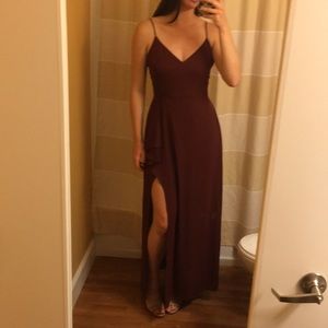 Express High Slit Maxi Dress
